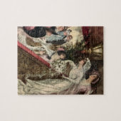 Trouwfoto van pasgetrouwden in Victoriaanse stijl, Legpuzzel (Horizontaal)