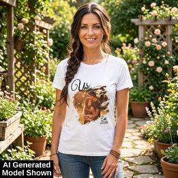 Trouwfoto Wij Zijn Opgericht Datum Tri-Blend Shirt