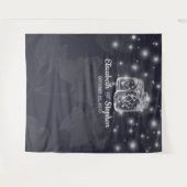 Trouwfotocabine Achtergrond Mason Jars Lichten Wandkleed (Voorkant (horizontaal))