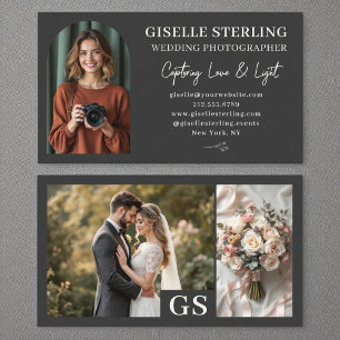 Trouwfotograaf Elegant Script Professional Visitekaartje