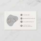 Trouwfotograaf Iridescent Pearl Opal Visitekaartje (Achterkant)