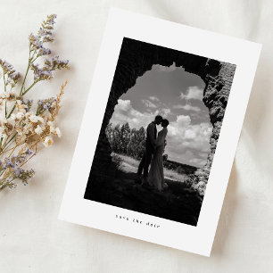 Trouwfotografie in vintage zwart-wit rustieke boho save the date