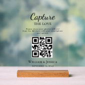 Trouwfoto's delen met QR-code Acryl Bord (Neutraal)