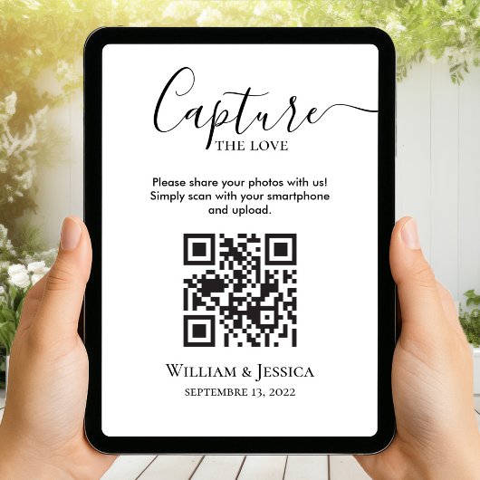 Trouwfoto's delen met QR-code Kaart
