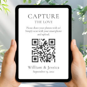 Trouwfoto's Delen Met QR-code Kaart