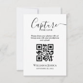 Trouwfoto's delen met QR-code Kaart (Voorkant)