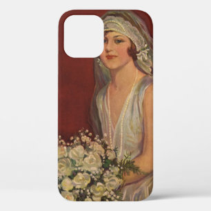 Trouwfoto's in vintage stijl, Victoriaanse bruid iPhone 12 Hoesje