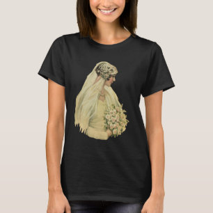 Trouwfoto's in vintage stijl, Victoriaanse bruid T-shirt