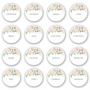  trouwgast Naam Bedankt Sticker