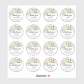  trouwgast Naam Bedankt Sticker (Vel)