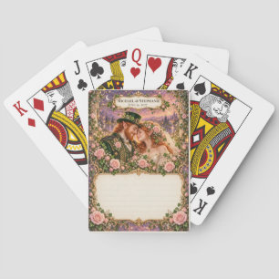 Trouwgastboek met handtekeningen van kabouter pokerkaarten