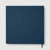 Trouwgastenboek in marineblauw gastenboek (Achterkant)