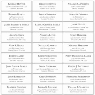  trouwgastensticker voor adresetiketten sticker