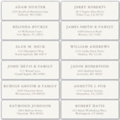  trouwgastensticker voor adresetiketten sticker (Voorkant)