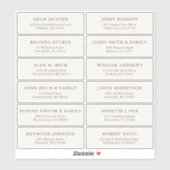  trouwgastensticker voor adresetiketten sticker (Vel)