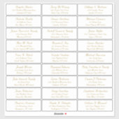 trouwgastensticker voor adresetiketten sticker (Vel)