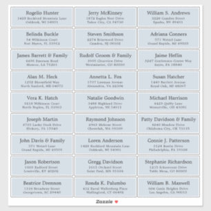 trouwgastensticker voor adresetiketten sticker