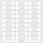 trouwgastensticker voor adresetiketten sticker (Vel)