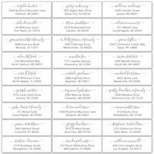 trouwgastensticker voor adresetiketten sticker