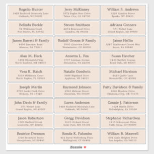 trouwgastensticker voor adresetiketten sticker