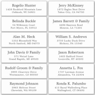 trouwgastensticker voor adresetiketten sticker