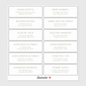  trouwgastensticker voor adresetiketten sticker (Vel)