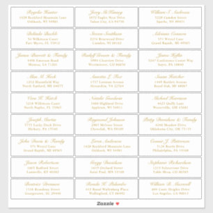  trouwgastensticker voor adresetiketten sticker