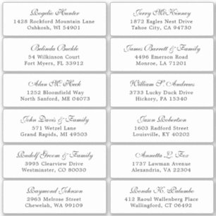 trouwgastensticker voor adresetiketten sticker