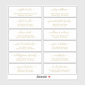  trouwgastensticker voor adresetiketten sticker (Vel)