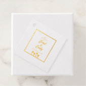 Trouwgeel Bedankjes Labels (Met doos)