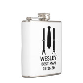 Trouwgetuige Black Tie Heupfles (Rechts)