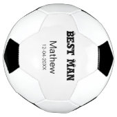 Trouwgetuige vrijgezellenfeest voeg naam datum toe voetbal (Gedraaid)