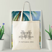 Trouwgrijze Monogram Minimalistische Eenvoudige El Tote Bag