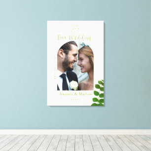 Trouwgroen Chic Foto Canvas Afdruk