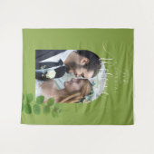 Trouwgroen Chic Foto Wandkleed (Voorkant (horizontaal))