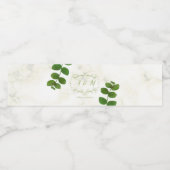 Trouwgroen Chic Waterfles Etiket (Enkel label)