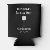 Trouwgunst Golfbal Bachelorfeest Blikjeskoeler (Voorkant)