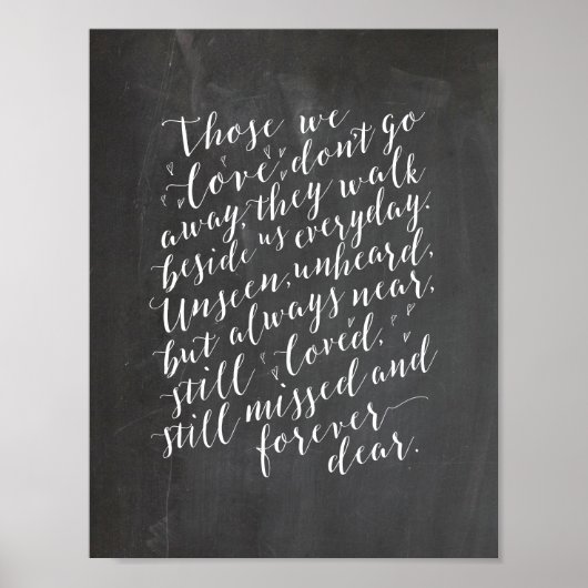 Trouwherdenking in liefdevolle herinnering, rouw, poster (Voorkant)