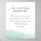 Trouwherdenkingbord Seaglass Tides Poster (Voorkant)