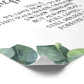 Trouwherdenkingstafel bord v14 ter nagedachtenis poster (Hoek)