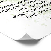 Trouwjacht Eucalyptus Bruiloftsspel Bord Poster (Hoek)