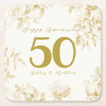 Trouwjubileum gouden vintage aangepast schrift
