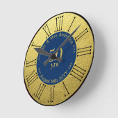 Trouwjubileum / Pensioen Aangepast Merk  Ronde Klok (Hoek)