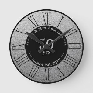 Trouwjubileum / Pensioen Aangepaste Merknaam Ronde Klok