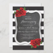 Trouwjubileum Zilveren Diamant 60e 25 Uitnodiging (Voorkant)