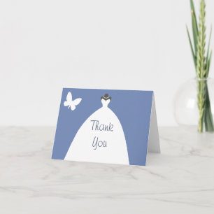 Trouwjurk Bedankt met witte vlinder