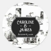 Trouwjurk Boston Toilet Persoonlijke 3" Sticker (Voorkant)