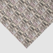 Trouwjurk Bruid en Bruidegom Collage Tissuepapier (Detail)