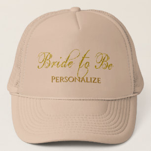 Trouwjurk bruid te worden bruiloft trucker pet