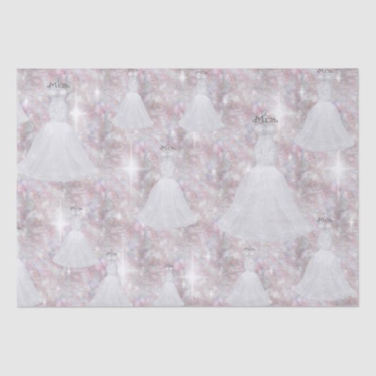 Trouwjurk Bruidsjurk Pastel Glitterende Lichtjes Tissuepapier (Voorkant)